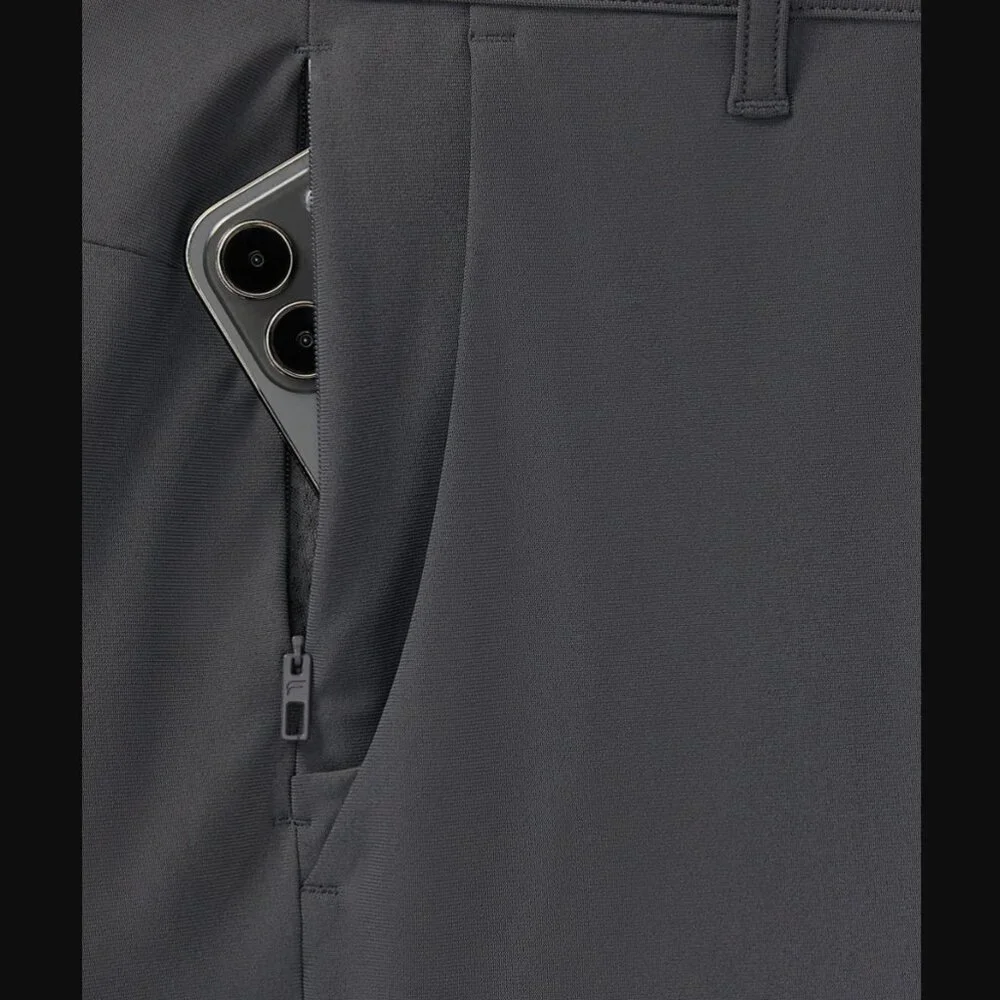 Fabletics The Don Trouser, Slim Fit, Onyx (Gray), 32WX30L, EUC